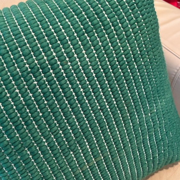 NWT Surya Wool Blend Kelly Green Chunky Grid 20x20 Decorative Pillow. Luxury. - Picture 5 of 10